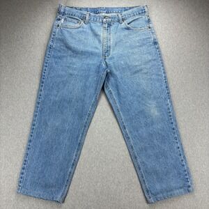 Carhartt Jeans Mens 38x30 B17 Light Wash Relaxed Fit Straight Leg Work Pants